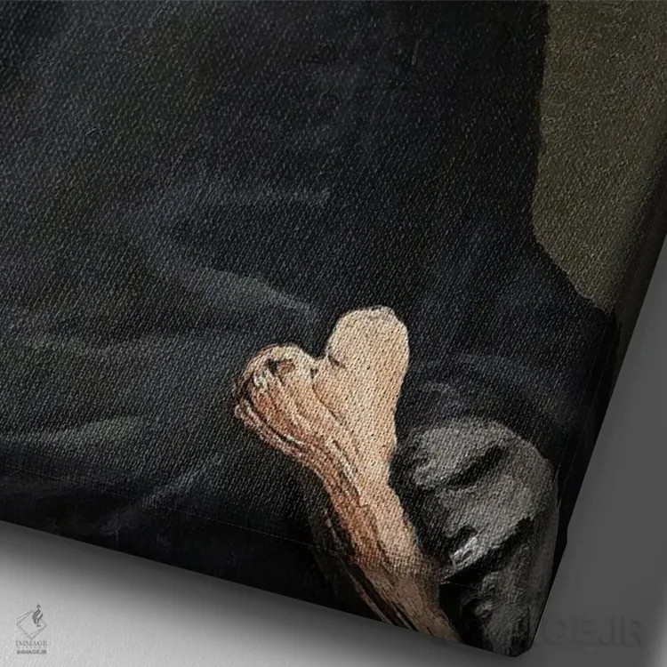 تابلو دکوراتیو "ارباب فرنچی" اثر یوناس لوس - نمای نزدیک بافت بوم