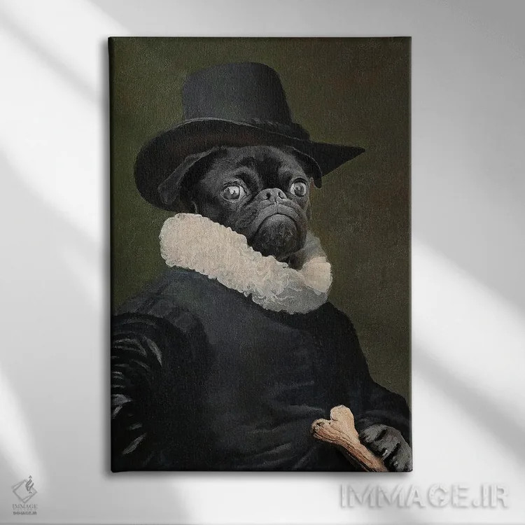 تابلو دکوراتیو "ارباب فرنچی" اثر یوناس لوس - نمای روبهرو روی دیوار