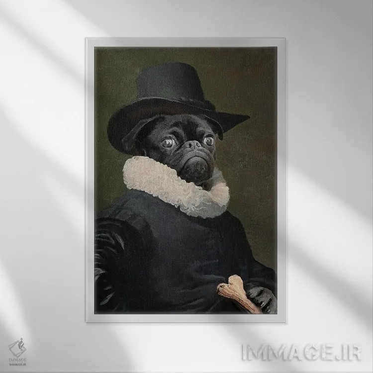 تابلو دکوراتیو "ارباب فرنچی" اثر یوناس لوس - نمای قابدار سفید