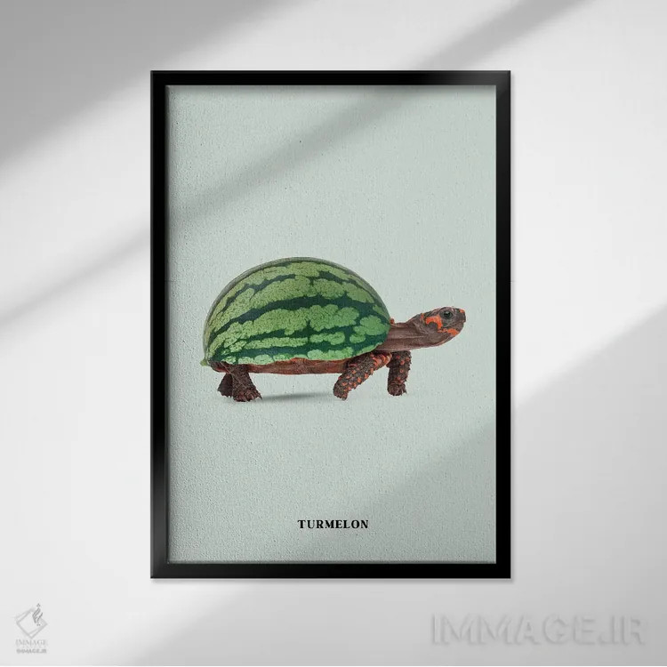 تابلو دکوراتیو "ترملون " اثر یوناس لوس - نمای قابدار مشکی