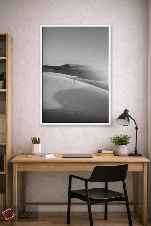 تابلو دکوراتیو "فلامینگو در بیابان" اثر یوناس لوس - D1W