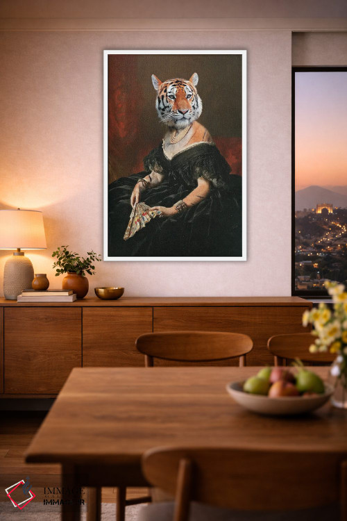 تابلو دکوراتیو "خانم ببر" اثر یوناس لوس - D1W