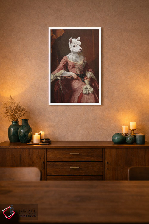 تابلو دکوراتیو "خانم آلپاکا" اثر یوناس لوس - D1W