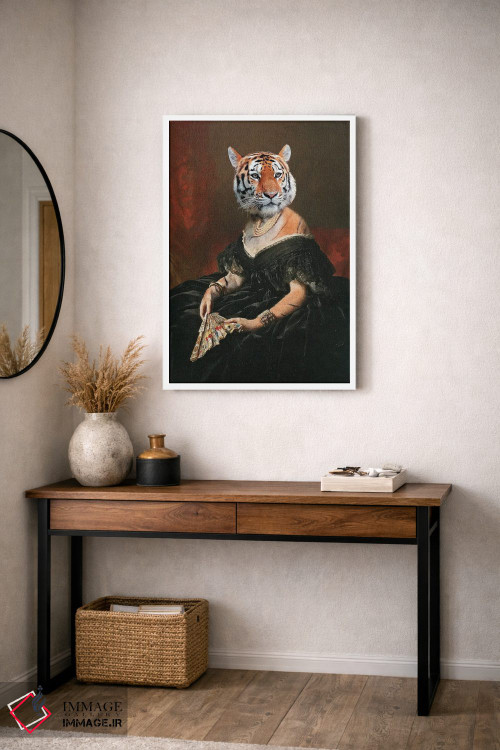 تابلو دکوراتیو "خانم ببر" اثر یوناس لوس - D2W