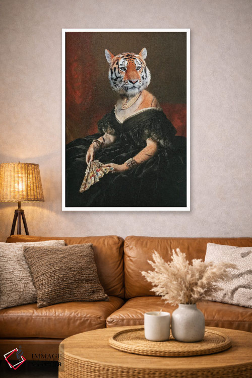 تابلو دکوراتیو "خانم ببر" اثر یوناس لوس - D3W