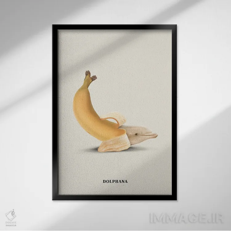 تابلو دکوراتیو "دولفانا " اثر یوناس لوس - نمای قابدار مشکی