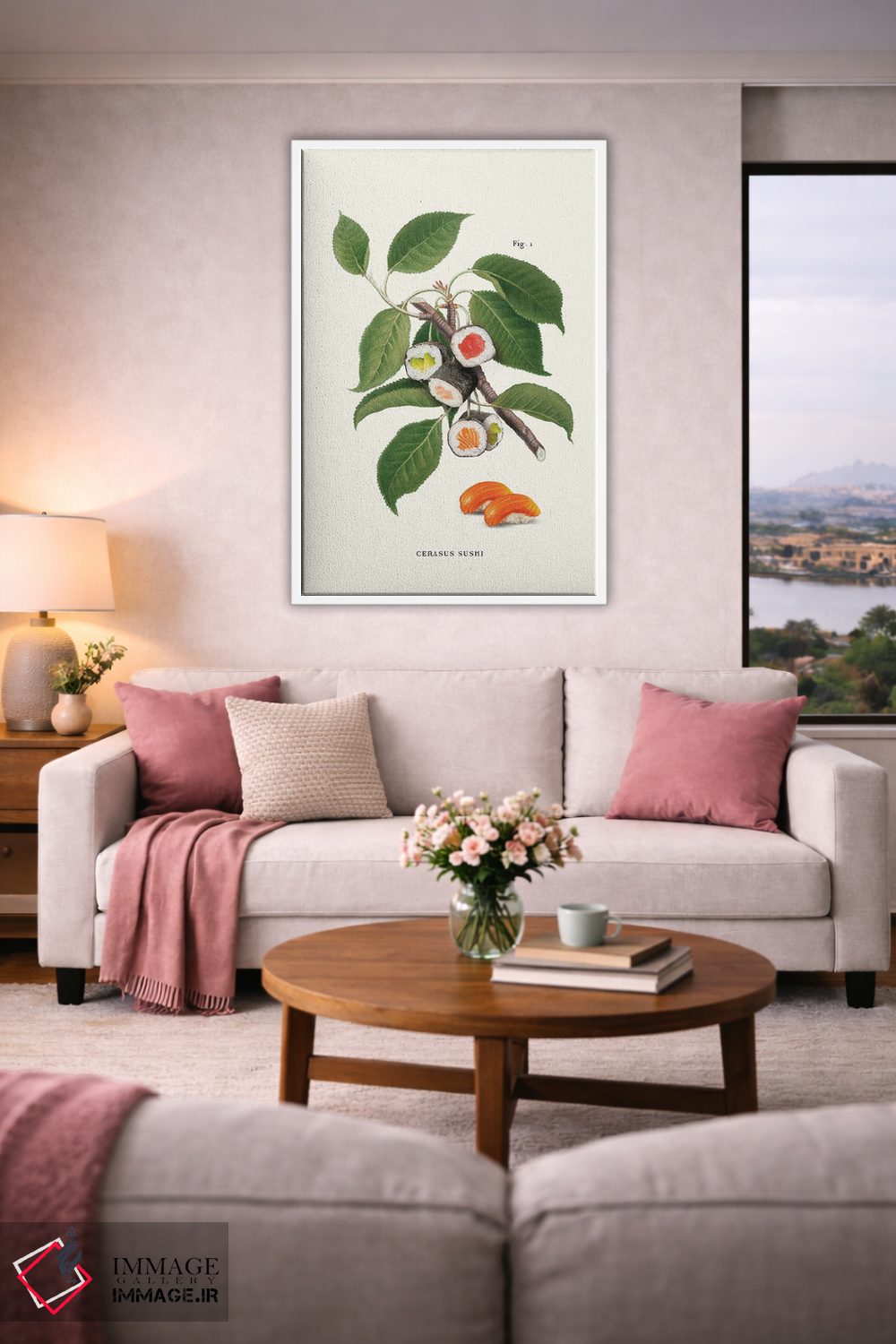 تابلو دکوراتیو "کارخانه سوشی" اثر یوناس لوس - D4W