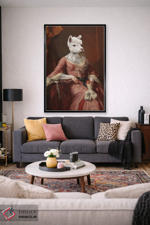 تابلو دکوراتیو "خانم آلپاکا" اثر یوناس لوس - D2B