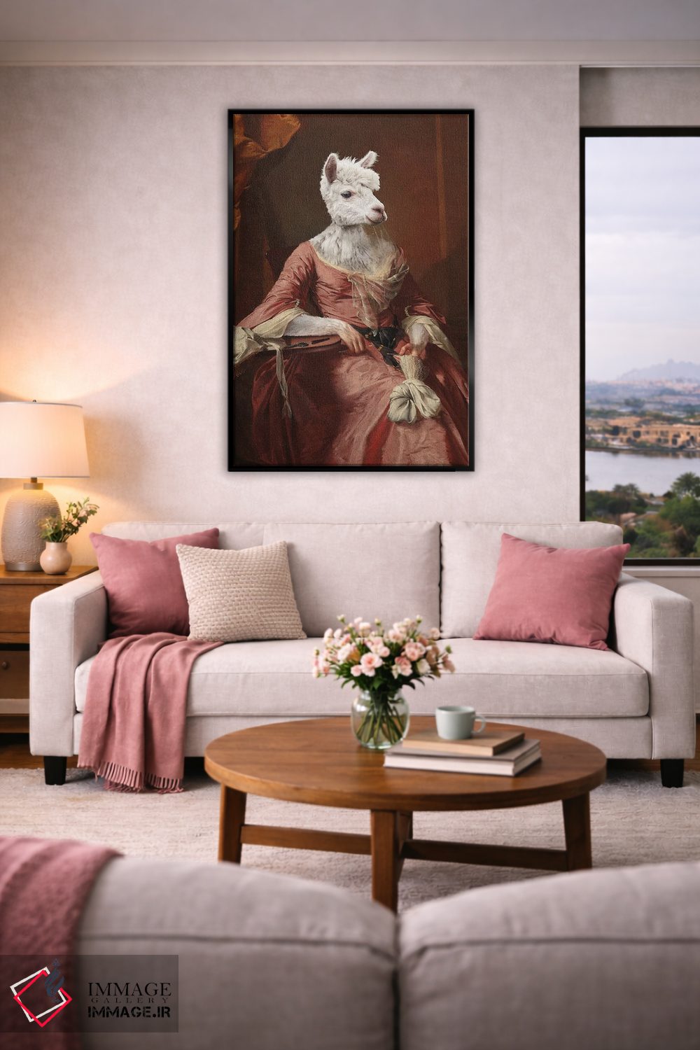 تابلو دکوراتیو "خانم آلپاکا" اثر یوناس لوس - D4B