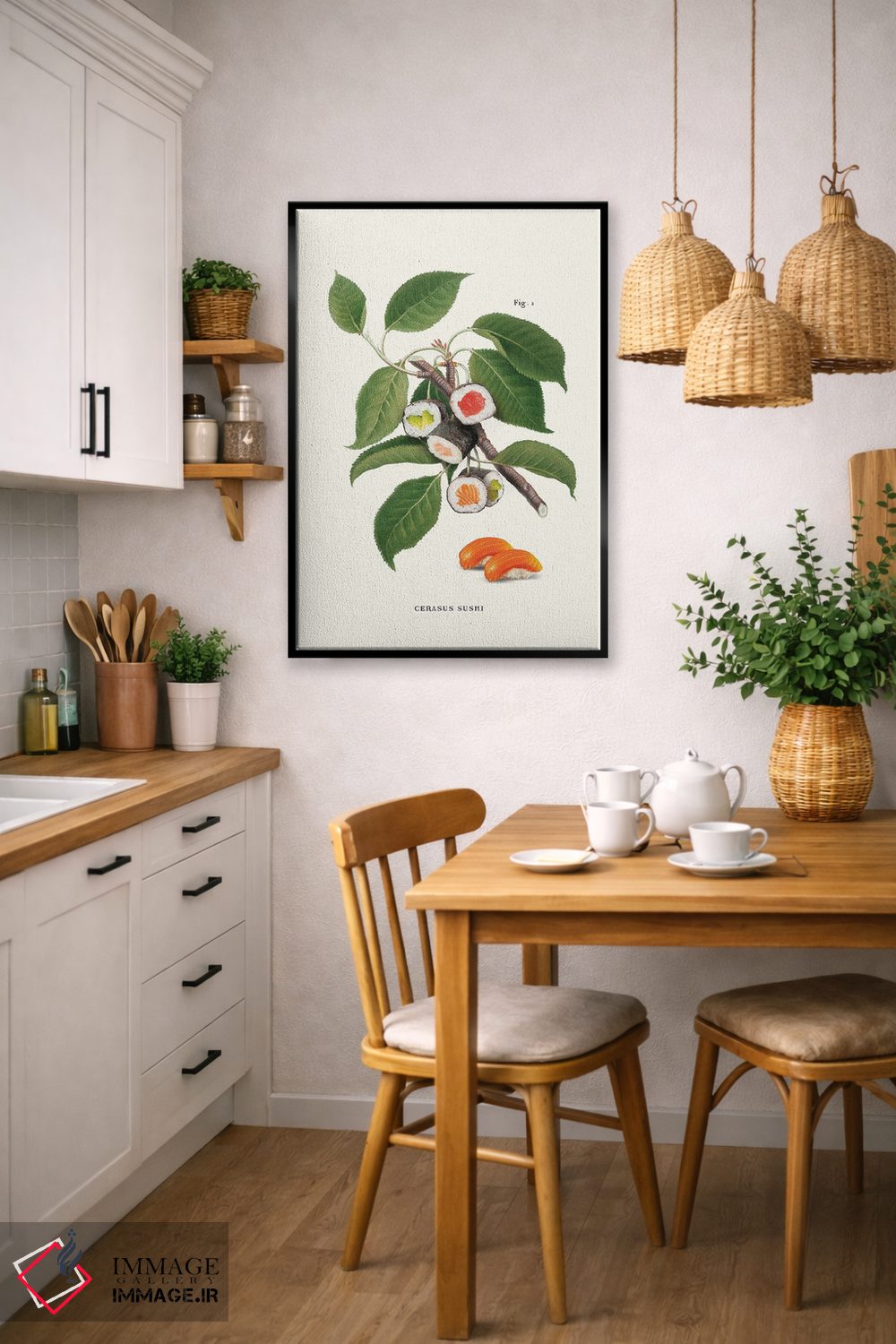 تابلو دکوراتیو "کارخانه سوشی" اثر یوناس لوس - D6B