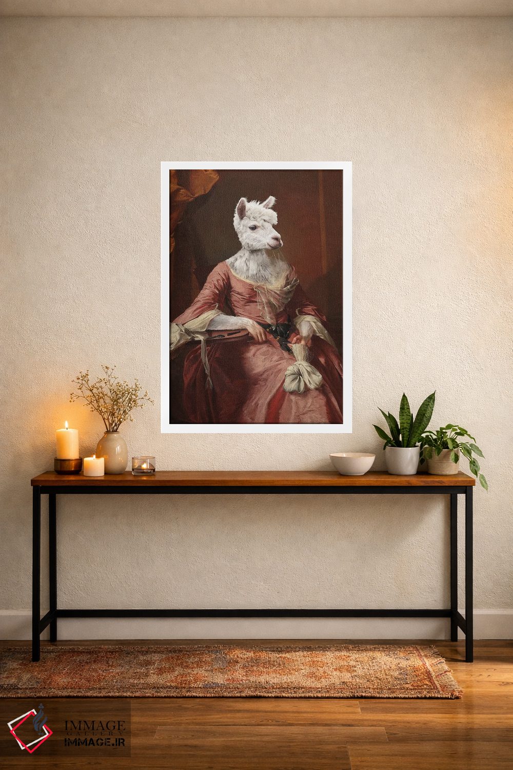 تابلو دکوراتیو "خانم آلپاکا" اثر یوناس لوس - D3W