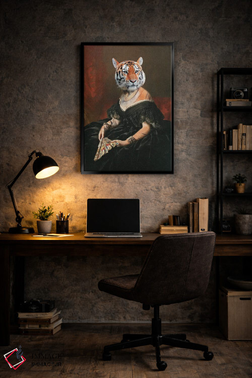 تابلو دکوراتیو "خانم ببر" اثر یوناس لوس - D6B