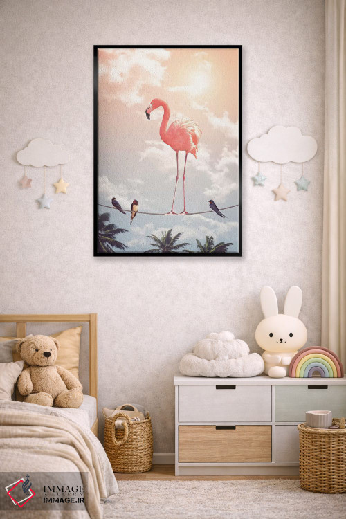 تابلو دکوراتیو "فلامینگو و دوستان" اثر یوناس لوس - D5B