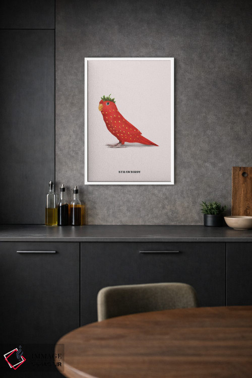 تابلو دکوراتیو "پرنده کاهی" اثر یوناس لوس - D1W