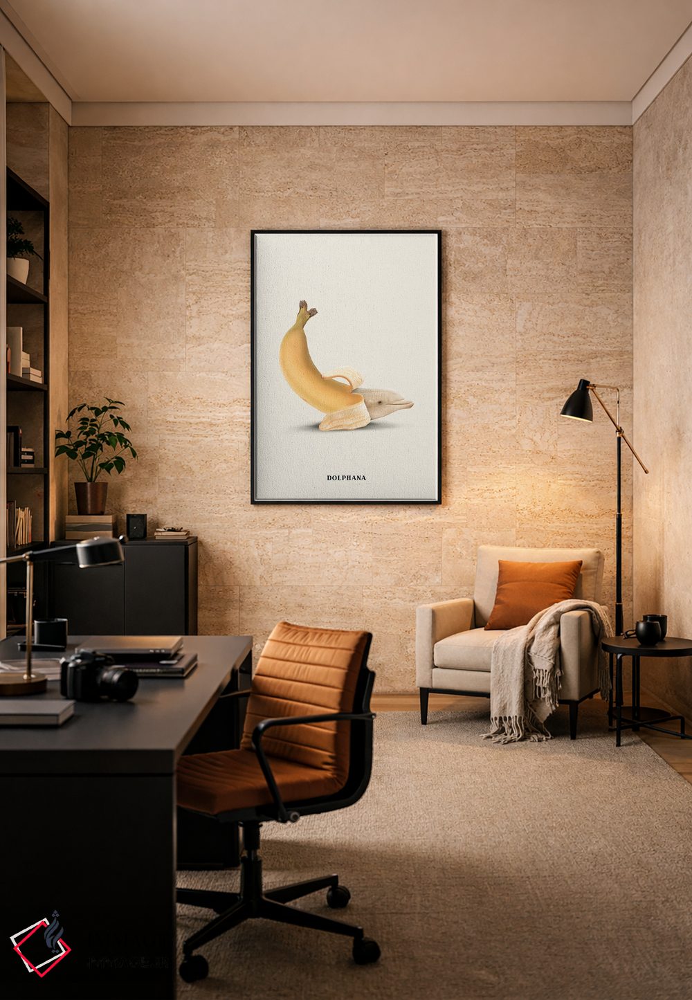 تابلو دکوراتیو "دولفانا " اثر یوناس لوس - D6B