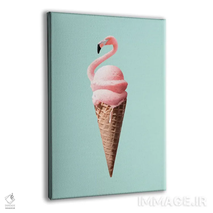تابلو دکوراتیو "مخروط فلامینگو" اثر یوناس لوس - نمای پرسپکتیو محصول