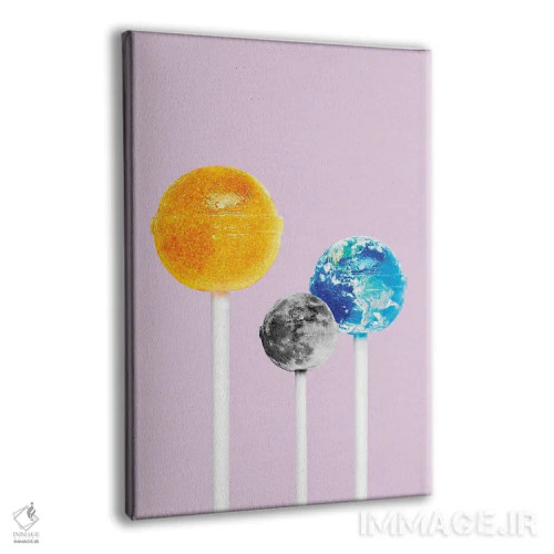 تابلو دکوراتیو "سیستم لولی" اثر یوناس لوس - نمای پرسپکتیو محصول