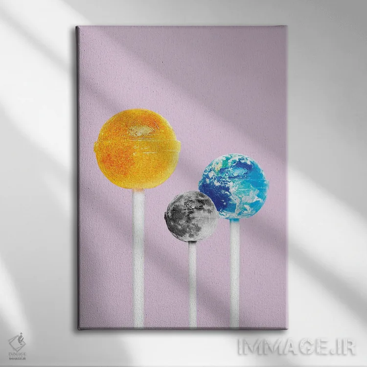 تابلو دکوراتیو "سیستم لولی" اثر یوناس لوس - نمای روبهرو روی دیوار