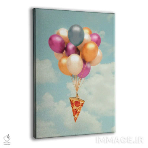 تابلو دکوراتیو "بادکنک های پیتزا" اثر یوناس لوس - نمای پرسپکتیو محصول