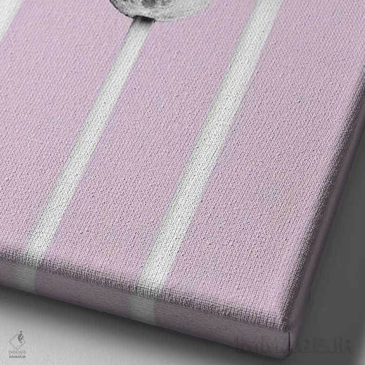 تابلو دکوراتیو "سیستم لولی" اثر یوناس لوس - نمای نزدیک بافت بوم