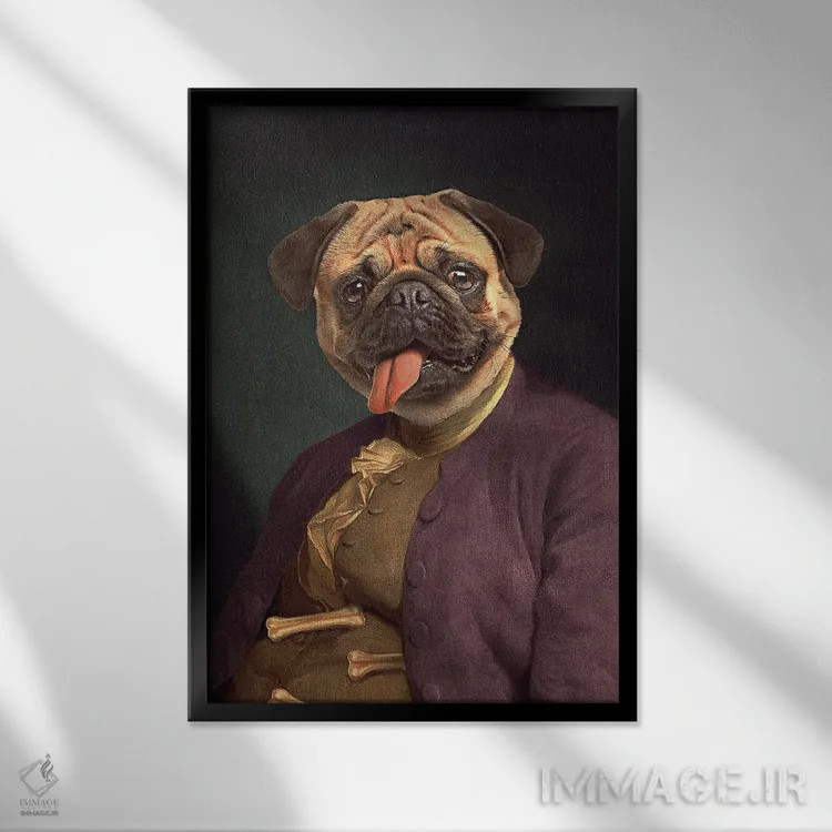 تابلو دکوراتیو "بنجامین پاگ " اثر یوناس لوس - نمای قابدار مشکی