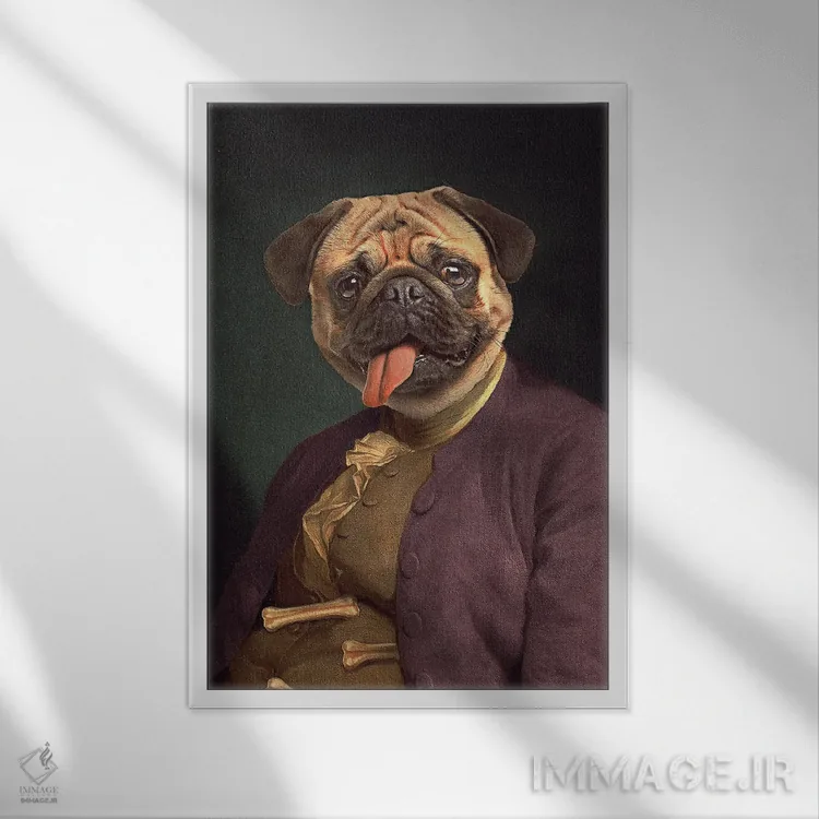 تابلو دکوراتیو "بنجامین پاگ " اثر یوناس لوس - نمای قابدار سفید