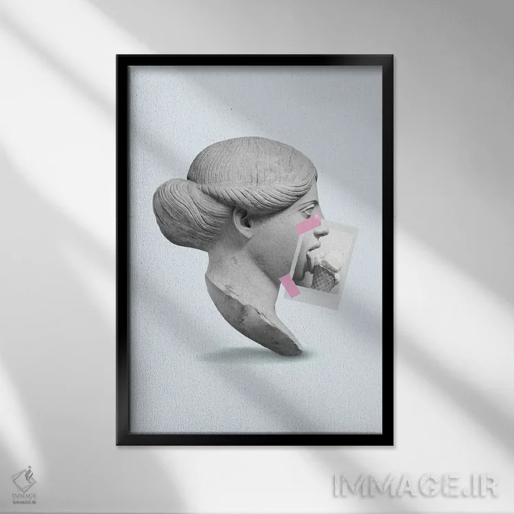 تابلو دکوراتیو "تنه بستنی" اثر یوناس لوس - نمای قابدار مشکی