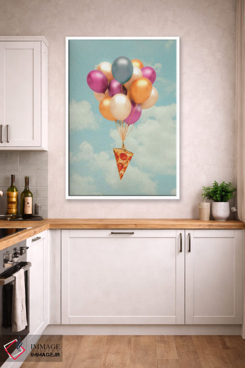 تابلو دکوراتیو "بادکنک های پیتزا" اثر یوناس لوس - D4W