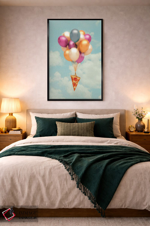 تابلو دکوراتیو "بادکنک های پیتزا" اثر یوناس لوس - D5B