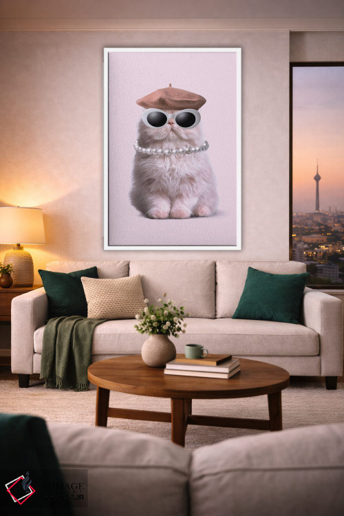 تابلو دکوراتیو "گربه مد" اثر یوناس لوس - D1W