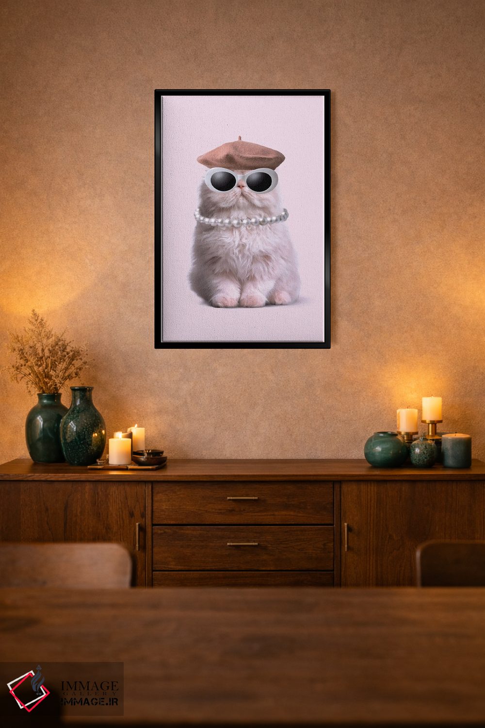تابلو دکوراتیو "گربه مد" اثر یوناس لوس - D2B
