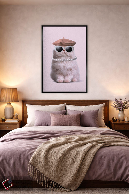 تابلو دکوراتیو "گربه مد" اثر یوناس لوس - D3B