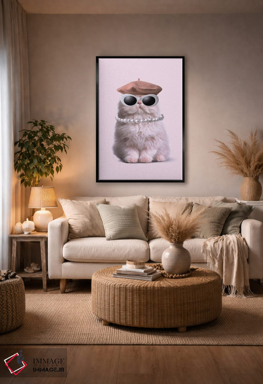 تابلو دکوراتیو "گربه مد" اثر یوناس لوس - D4B