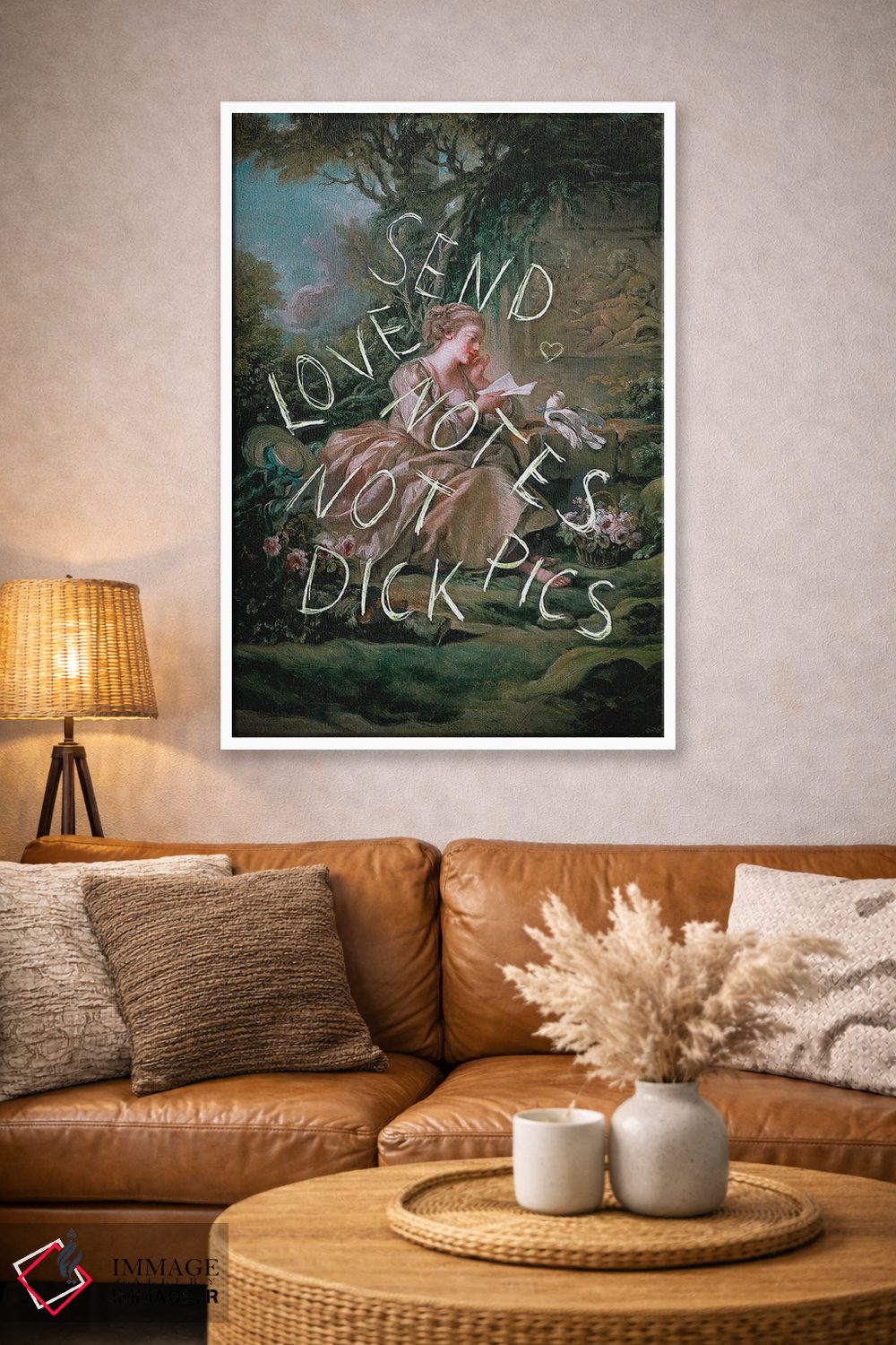 تابلو دکوراتیو "یادداشت های عاشقانه" اثر یوناس لوس - D3W