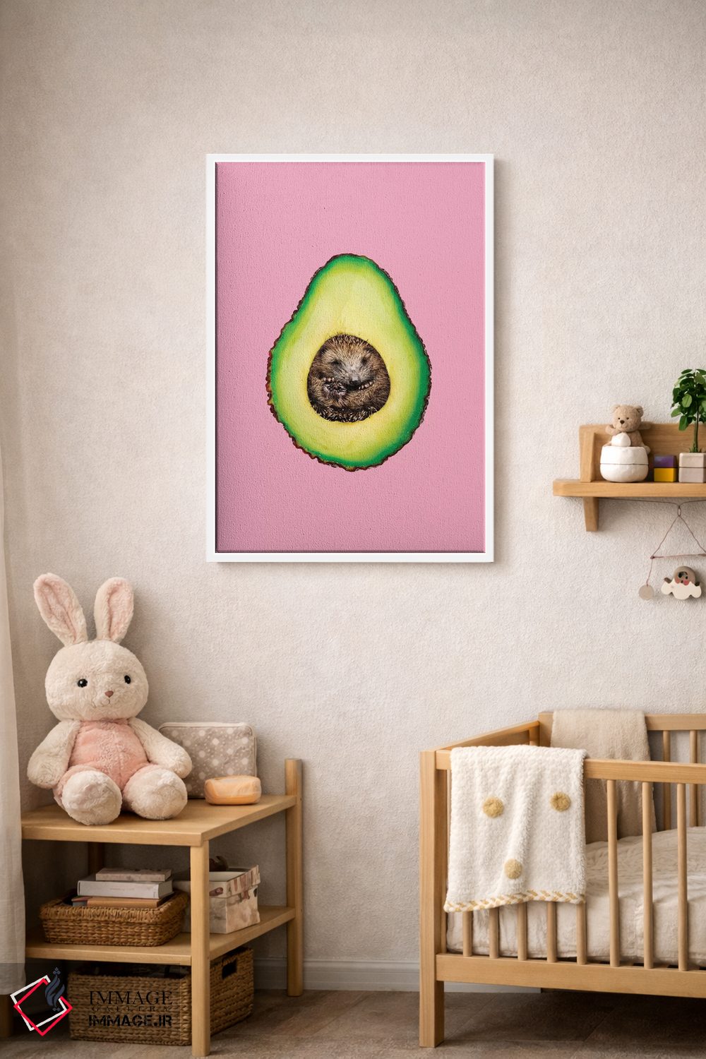 تابلو دکوراتیو "جوجه تیغی آواکادو " اثر یوناس لوس - D2W