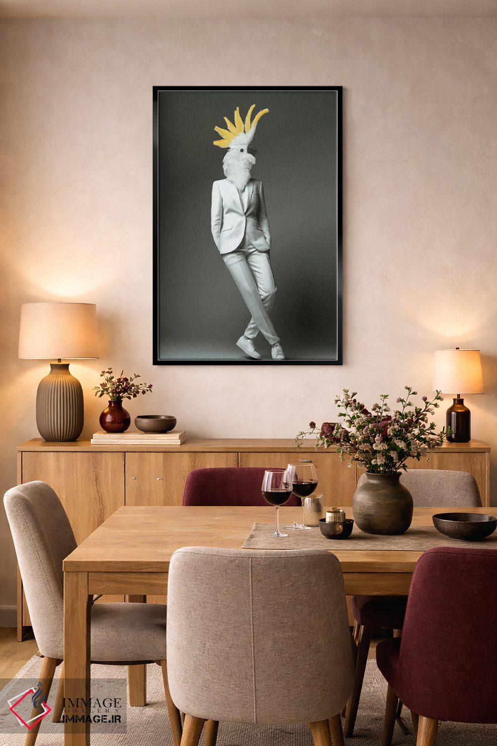 تابلو دکوراتیو "کاکاتو مد" اثر یوناس لوس - D4B