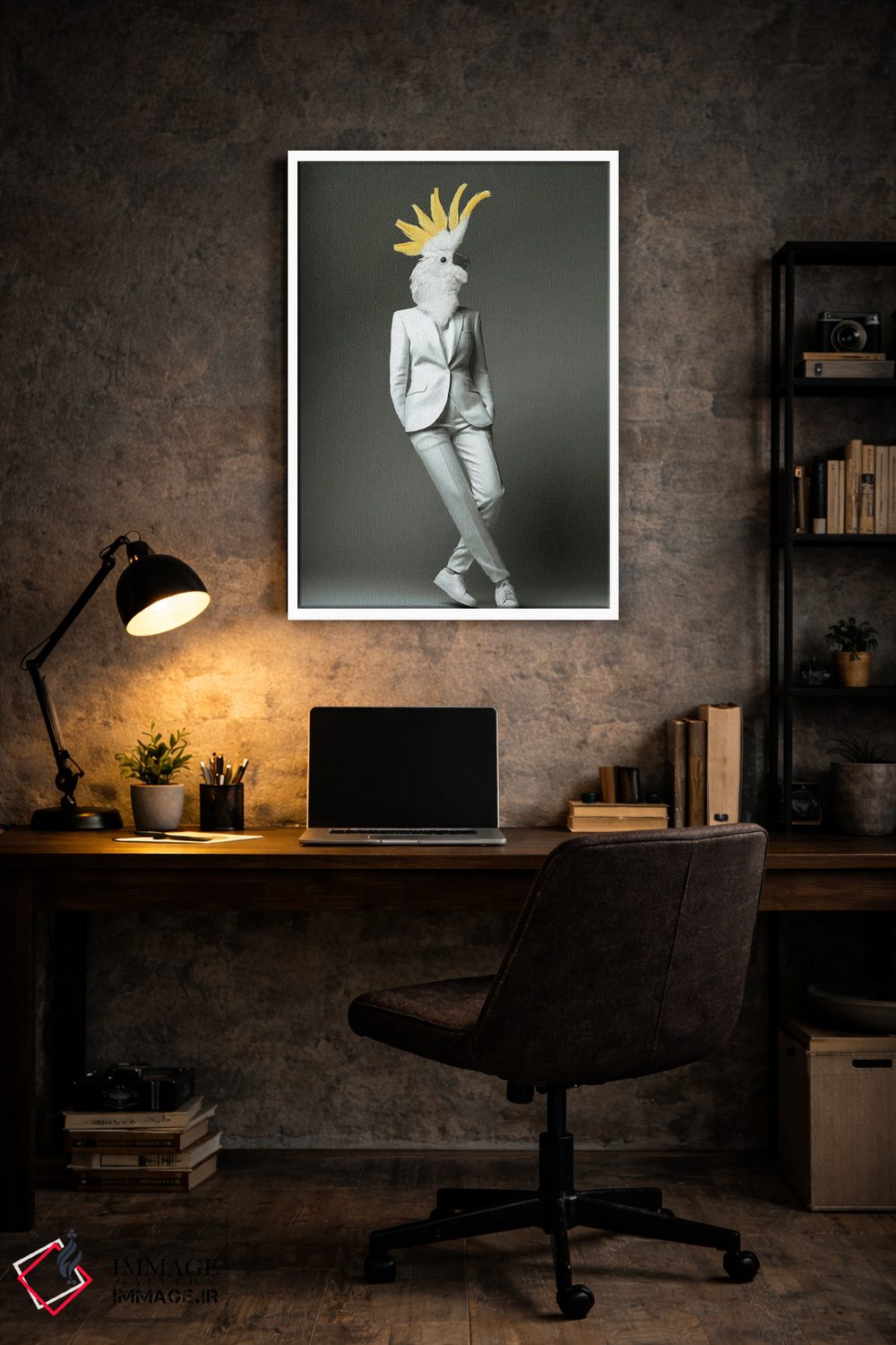 تابلو دکوراتیو "کاکاتو مد" اثر یوناس لوس - D6W