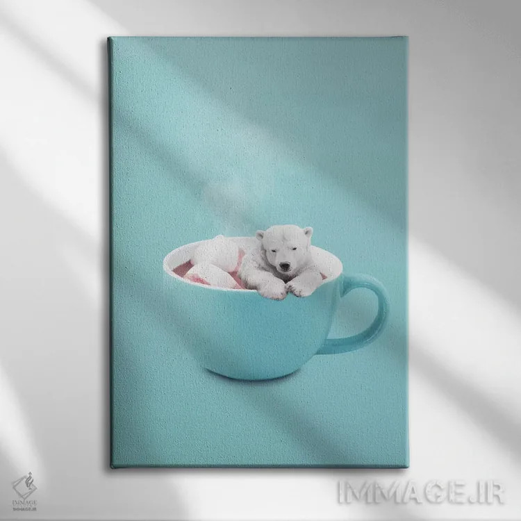 تابلو دکوراتیو "شکلات داغ" اثر یوناس لوس - نمای روبهرو روی دیوار