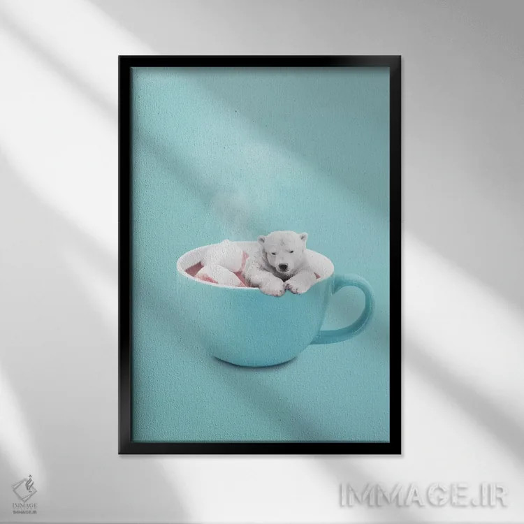 تابلو دکوراتیو "شکلات داغ" اثر یوناس لوس - نمای قابدار مشکی