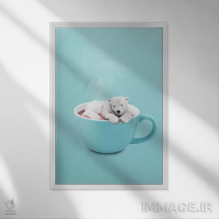 تابلو دکوراتیو "شکلات داغ" اثر یوناس لوس - نمای قابدار سفید