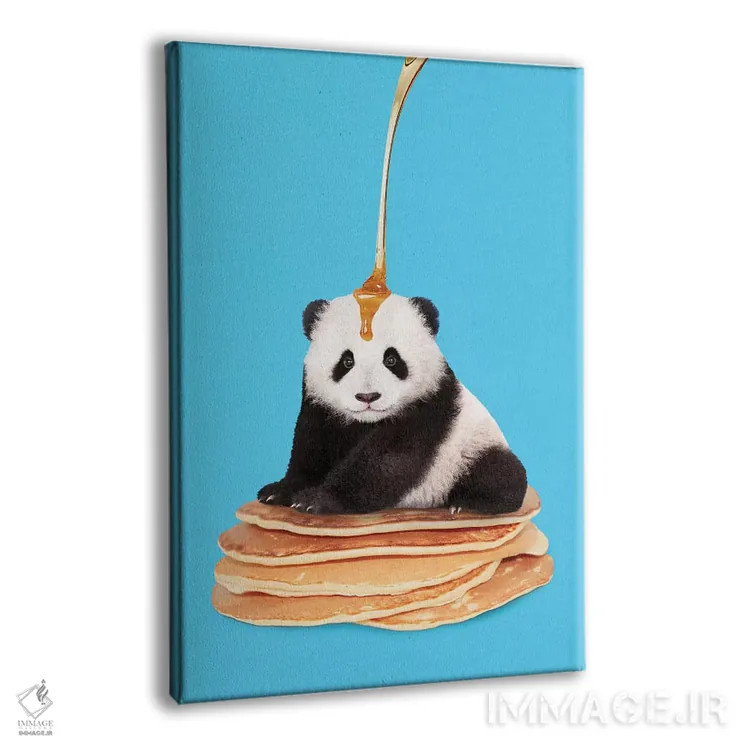 تابلو دکوراتیو "پاندای پنکیکی" اثر یوناس لوس - نمای پرسپکتیو محصول