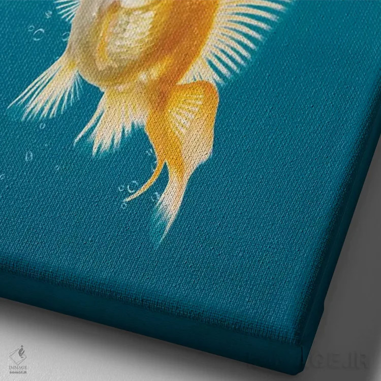 تابلو دکوراتیو "چنگال ها" اثر یوناس لوس - نمای نزدیک بافت بوم