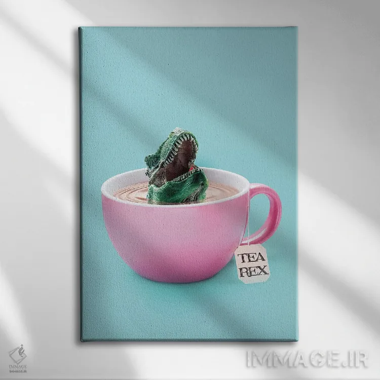 تابلو دکوراتیو "چای تگز " اثر یوناس لوس - نمای روبهرو روی دیوار