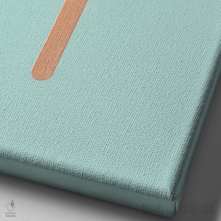 تابلو دکوراتیو "بستنی چوبی کاکتوس" اثر یوناس لوس - نمای نزدیک بافت بوم