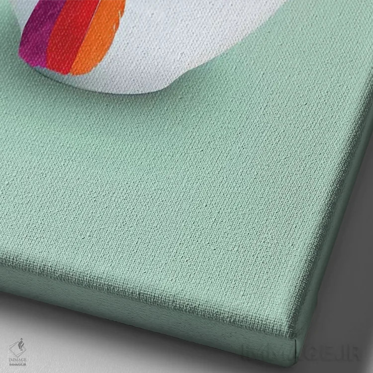 تابلو دکوراتیو "توقان غلات" اثر یوناس لوس - نمای نزدیک بافت بوم