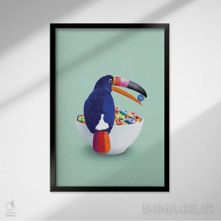 تابلو دکوراتیو "توقان غلات" اثر یوناس لوس - نمای قابدار مشکی