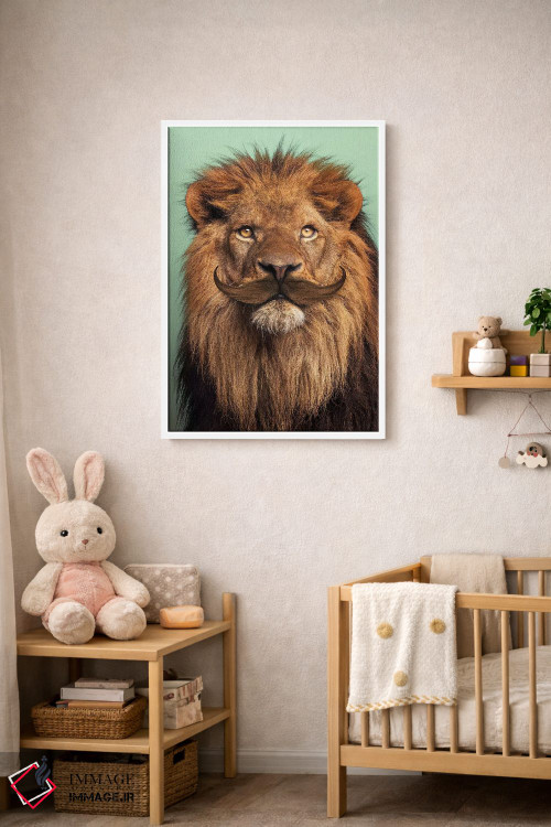تابلو دکوراتیو "شیر ریش دار" اثر یوناس لوس - D2W