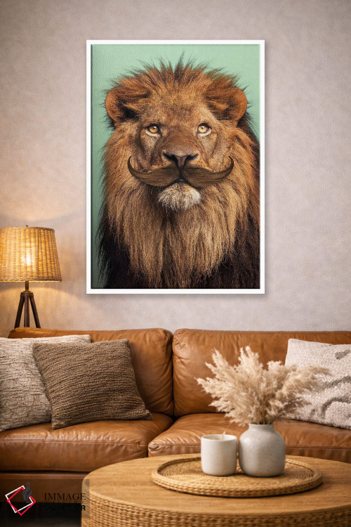 تابلو دکوراتیو "شیر ریش دار" اثر یوناس لوس - D3W
