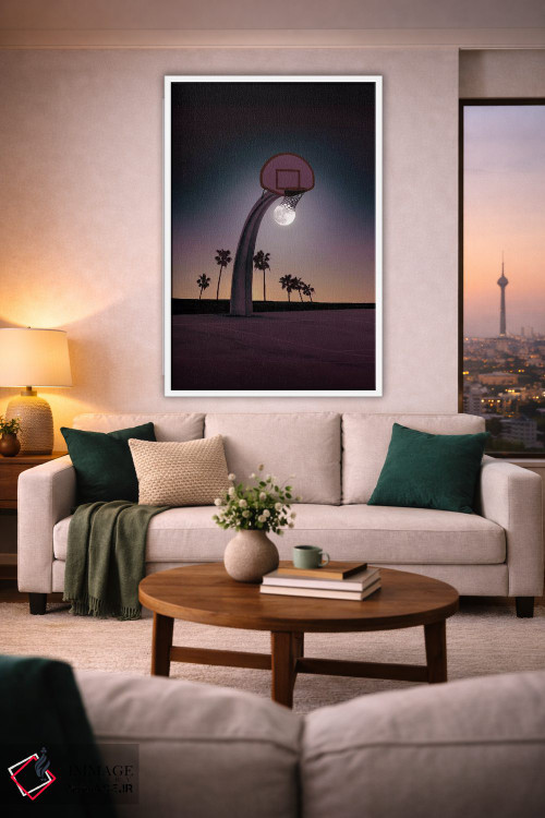 تابلو دکوراتیو "ماه سبدی" اثر یوناس لوس - D1W