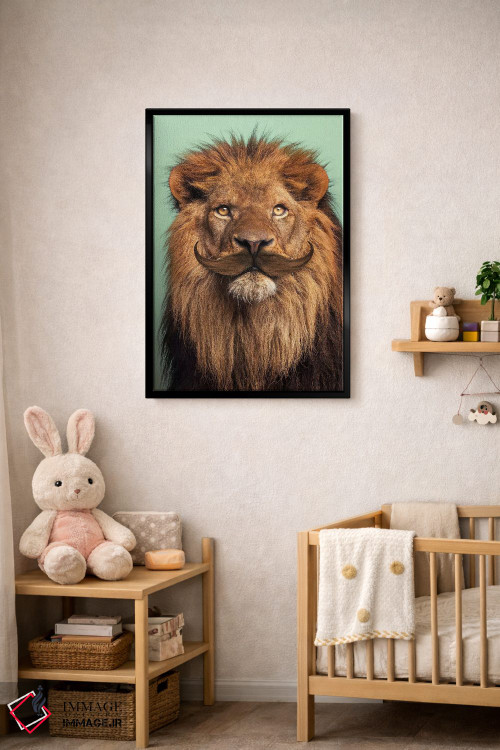 تابلو دکوراتیو "شیر ریش دار" اثر یوناس لوس - D4B